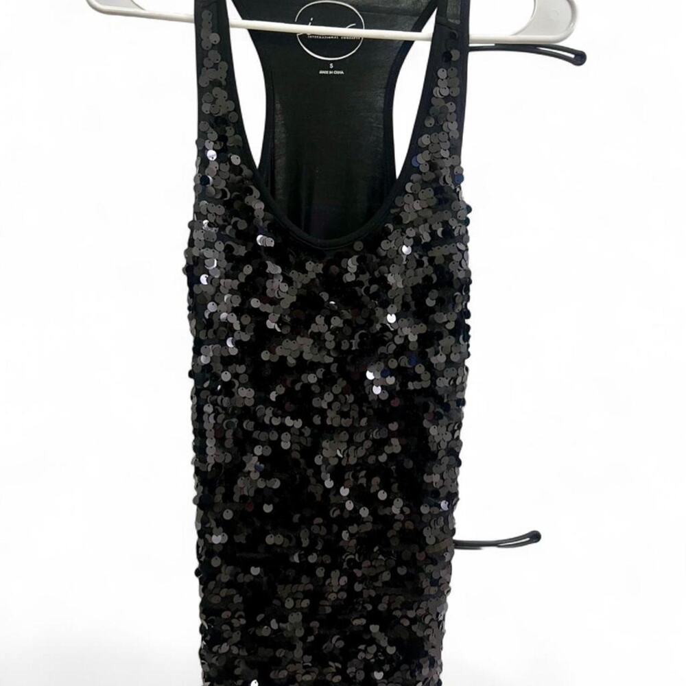 Y2k black sequin going out